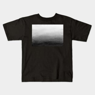 Falling Snow in Grey Kids T-Shirt